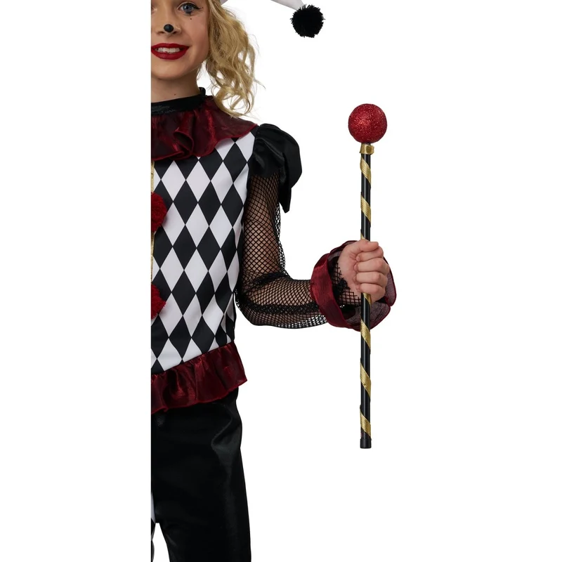 Mischievous Jester Costume for Kids, Shirt, Pants and Hat