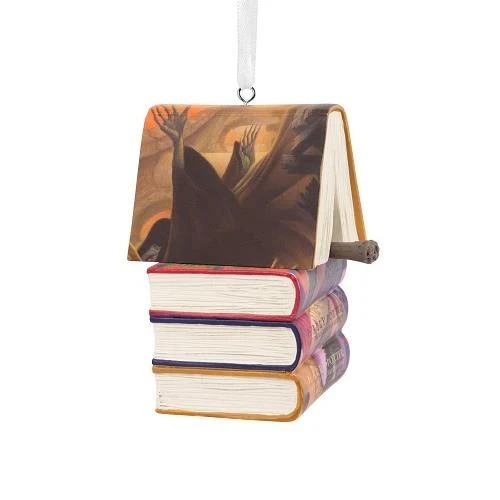 Harry Potter Ornament Books and Wand / Ornement livres et baguette magique