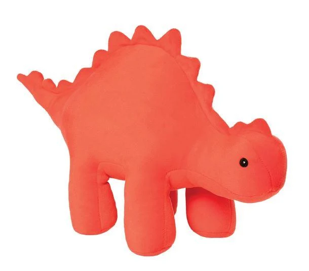 Manhattan Toy Velveteen Dino Stegosaurus/ Stégosaure - Gummy (Red/Rouge)