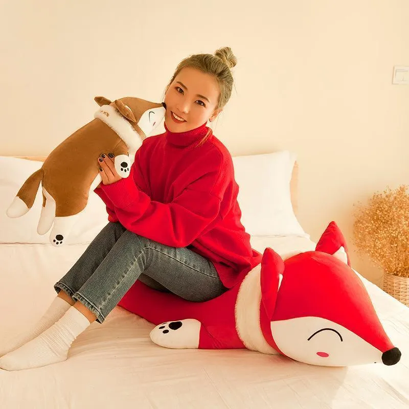 Peluche Renard Kawaii Couché