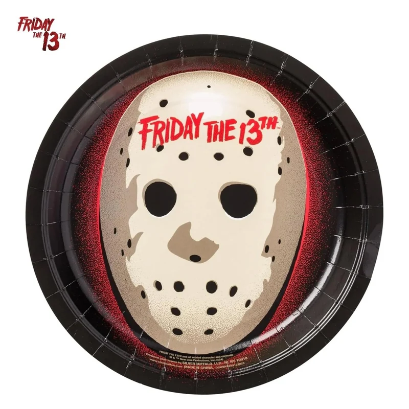 Jason Party Tableware Set, Friday the 13th, Plates and Napkins, 32 Count