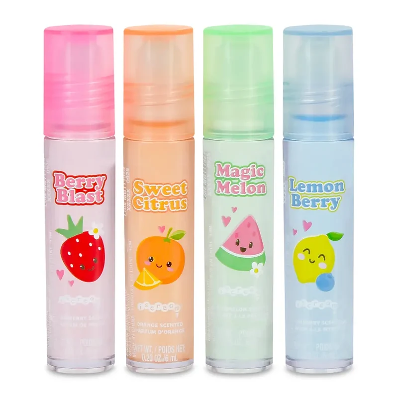 Iscream Fruit Lip Oil Set 4-Pack Scented