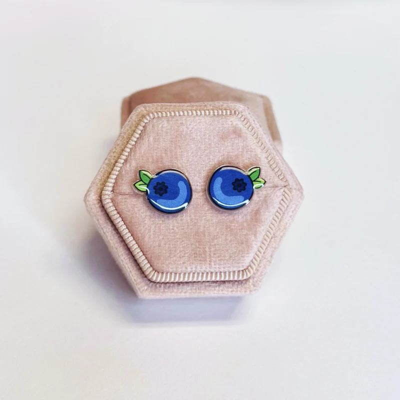 Blueberry Earrings // Summer Earrings