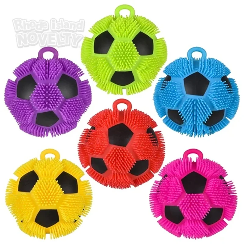 Light-Up Soccer Puffer Ball, 6 Inches, Assortment, 1 Count