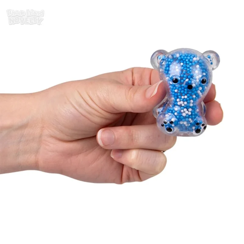 Mini Squeezy Foam Bead Bear, Assortment, 1 Count