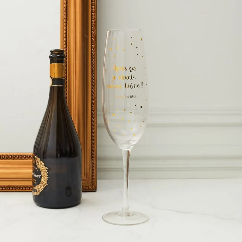 VERRE PROSECCO XL JE CHANTE COMME CELINE