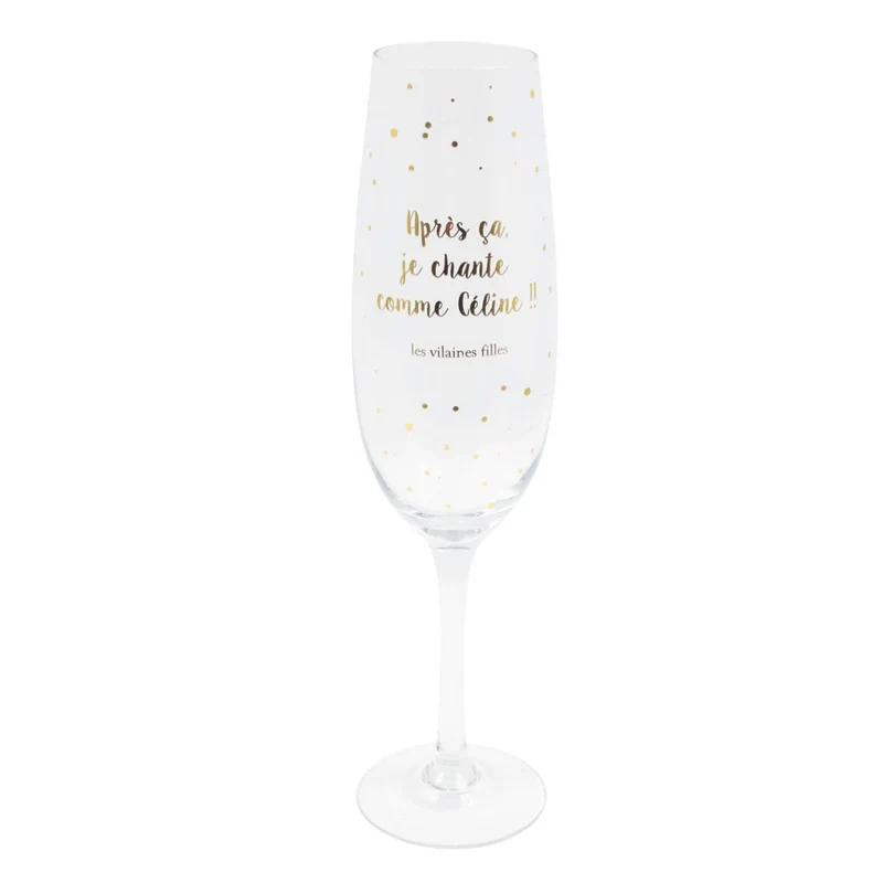 VERRE PROSECCO XL JE CHANTE COMME CELINE