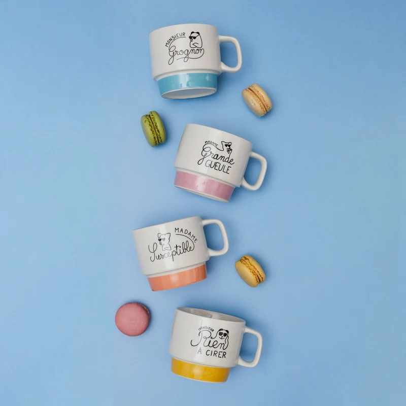 COFFRET 4 TASSES EMPILABLES