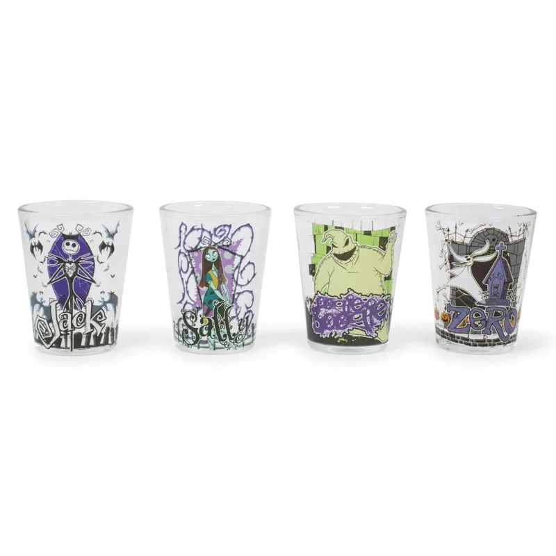 Nightmare Before Christmas Mini Shot Glass Set, 4 Count