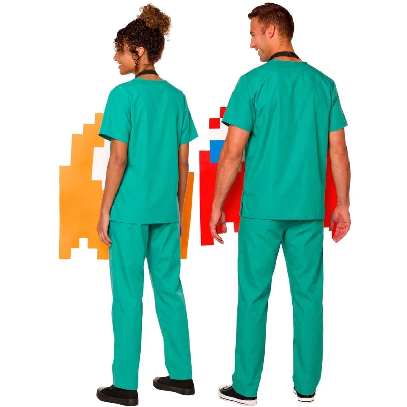 Pac-Man Clyde and Blinky Reversible Ghost Quick Change Costume for Adults
