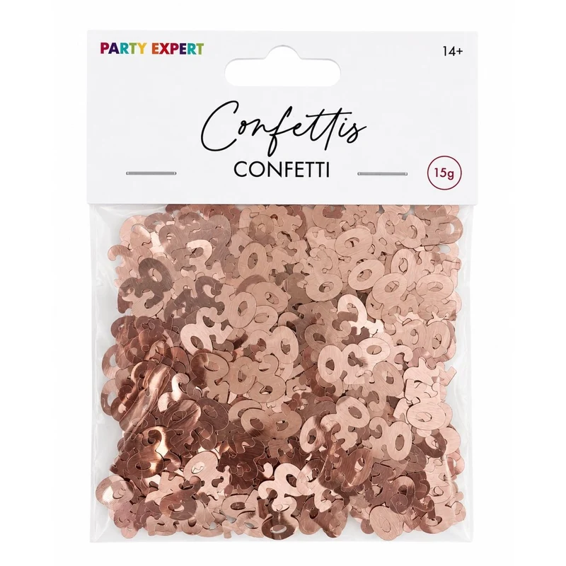 30th Rosé Celebration Confetti, 15g, 1 Count