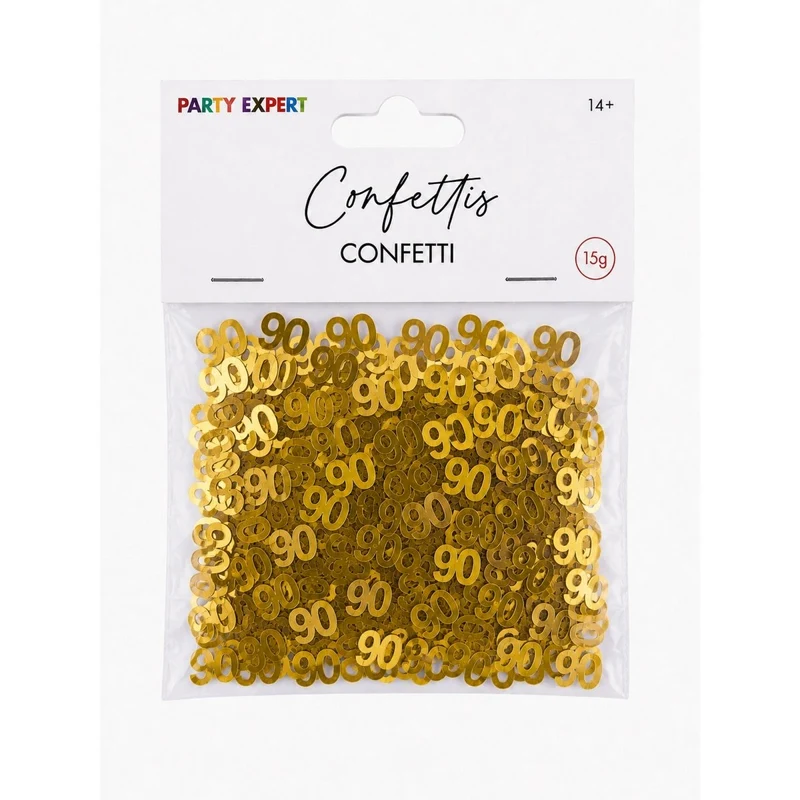 90th Golden Celebration Confetti, 15g, 1 Count