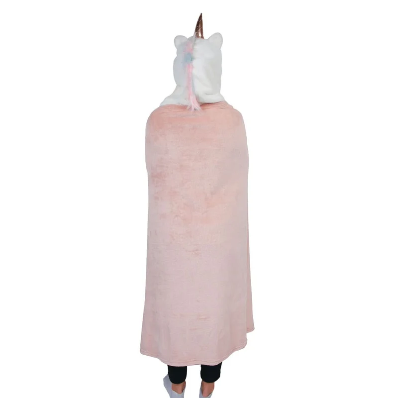 PLAID A CAPUCHE LICORNE