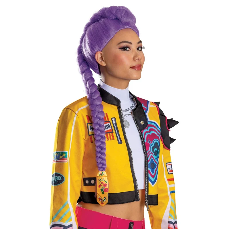 KPop Demon Hunters Rumi Purple Wig for Adults