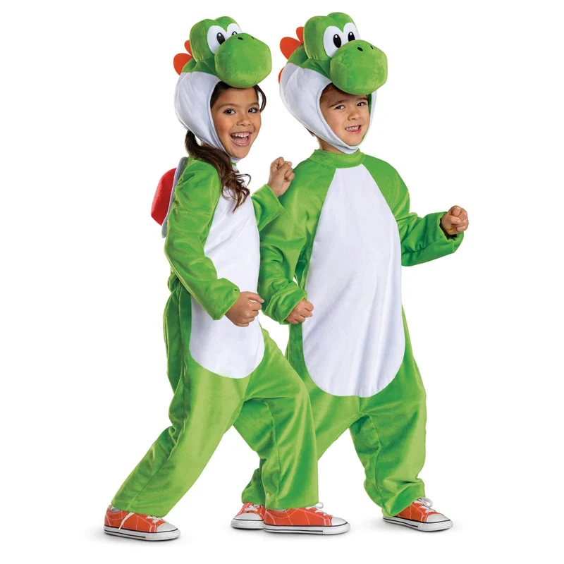 Super Mario Yoshi Costume for Babies and Toddlers, Jumpsuit and Headpiece