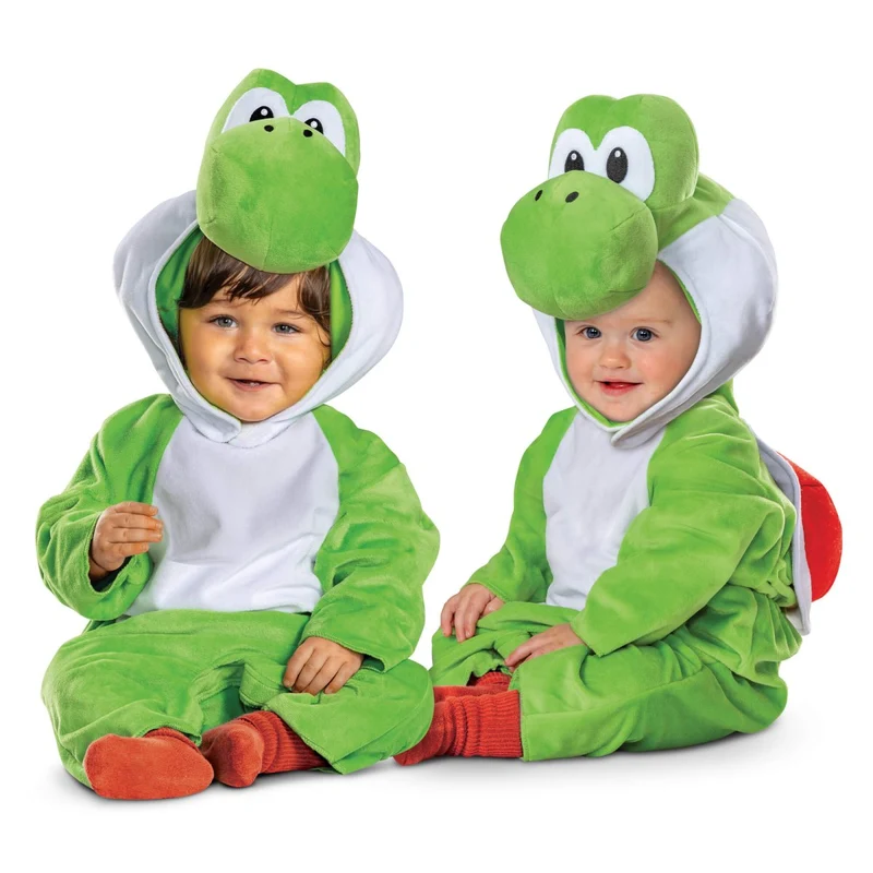 Super Mario Yoshi Costume for Babies and Toddlers, Jumpsuit and Headpiece
