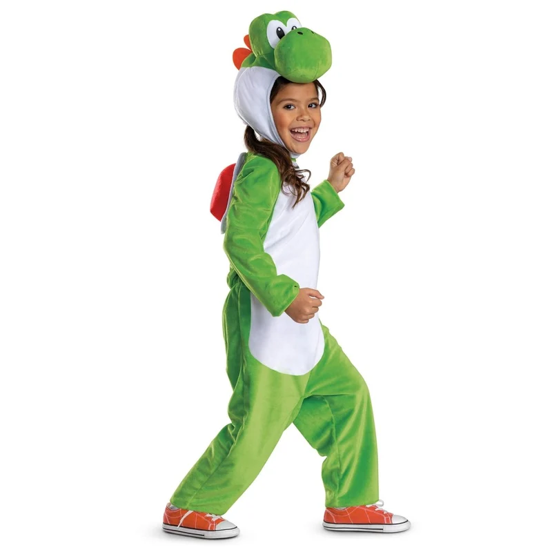 Super Mario Yoshi Costume for Babies and Toddlers, Jumpsuit and Headpiece