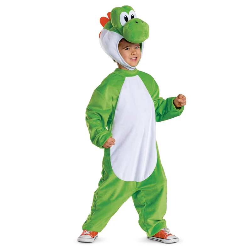 Super Mario Yoshi Costume for Babies and Toddlers, Jumpsuit and Headpiece