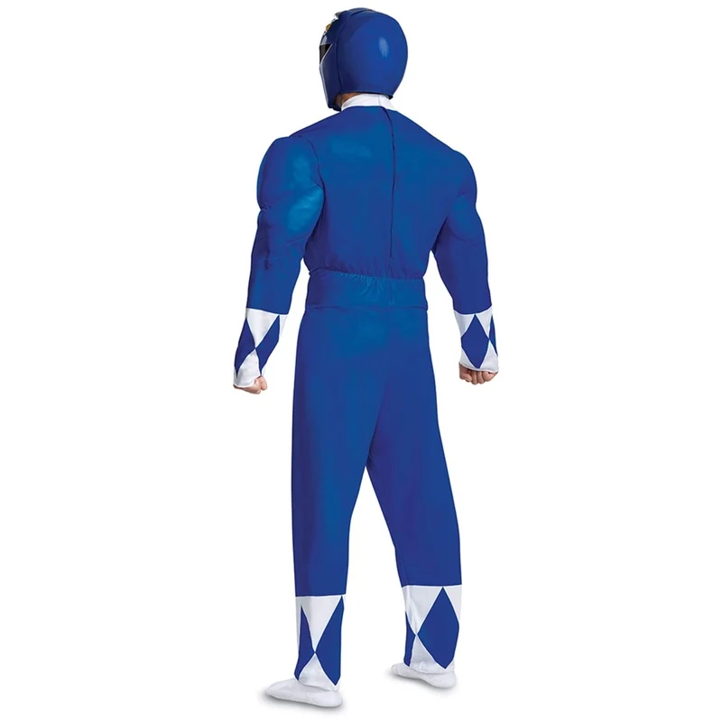 Blue Ranger Muscle Costume for Adults, Power Rangers