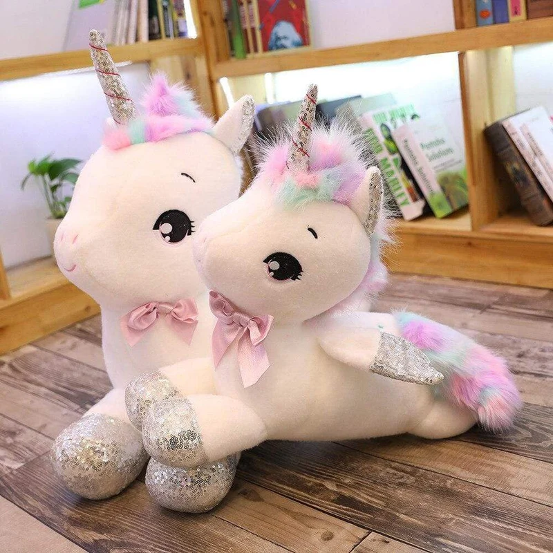 Peluche Licorne Kawaii Blanche