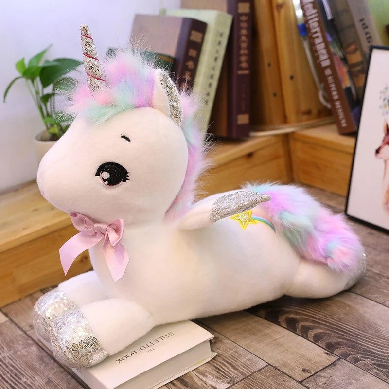 Peluche Licorne Kawaii Blanche