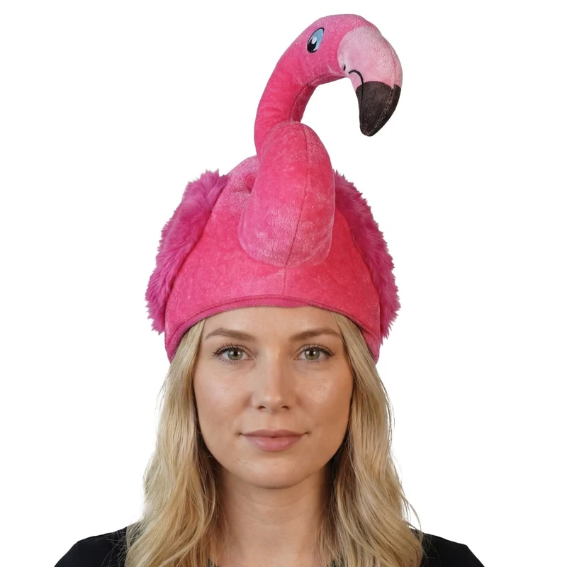 Pink Flamingo Hat for Adults