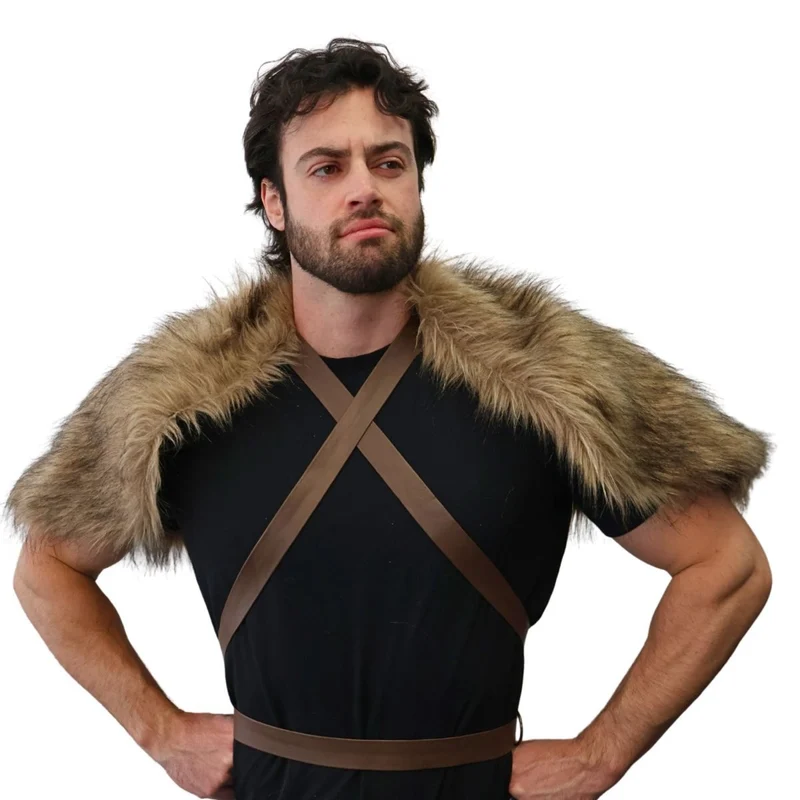 Medieval Fur Cape for Adults, Costume Accessory