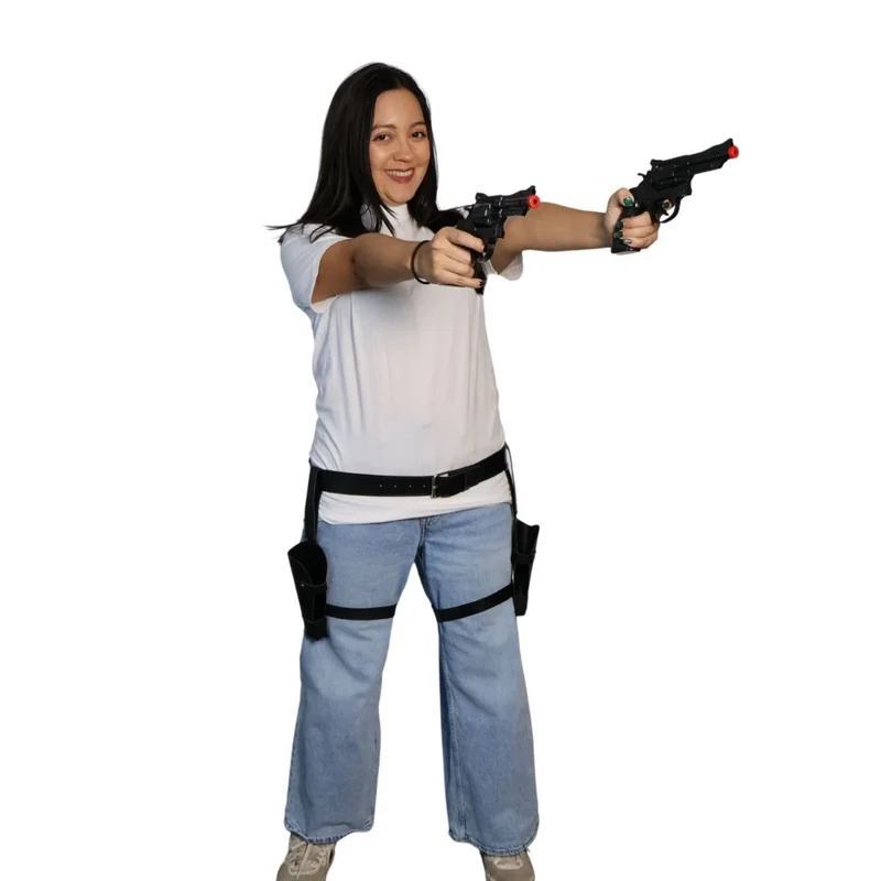 Belt and Hip Holster Set for Adults, Costume Accessory