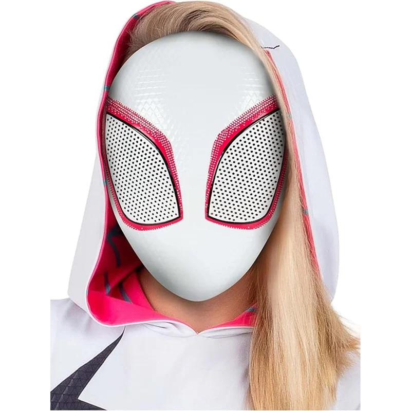 Ghost Spider Plastic Mask for Kids, Marvel, Spider-Gwen Costume Accessories