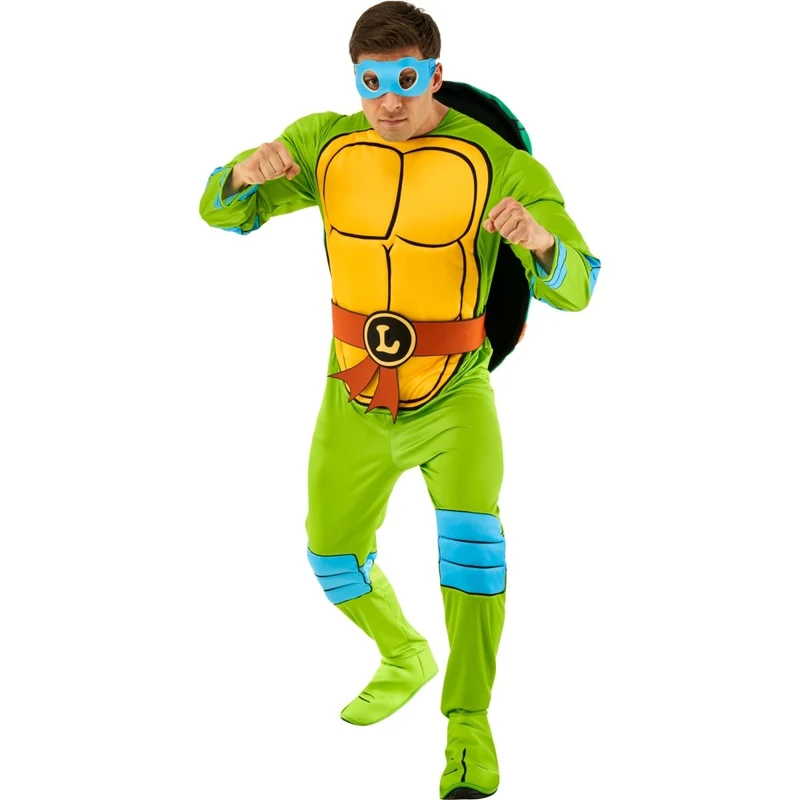 Ninja Turtles Leonardo Deluxe Costume for Adults, TMNT Superhero Costume