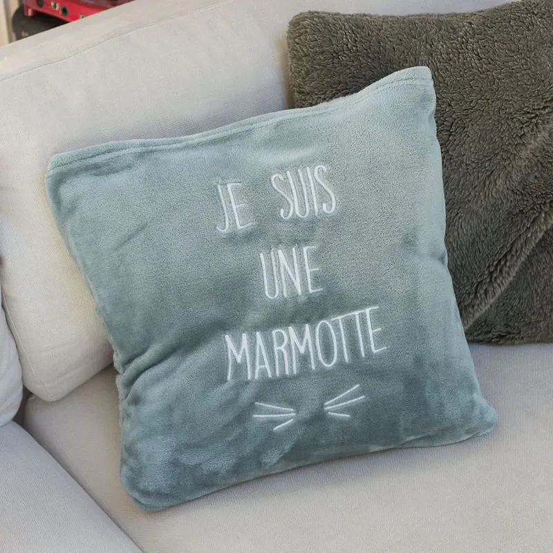 PLAID KANGOUROU JE SUIS UNE MARMOTTE