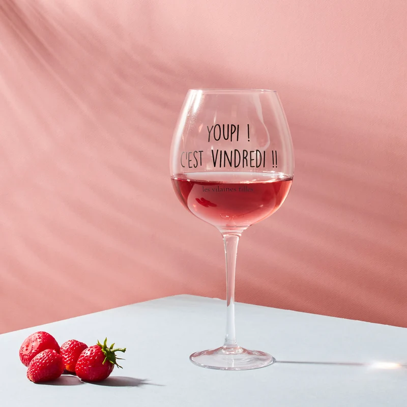 VERRE A VIN 75 CL YOUPI C EST VINDREDI