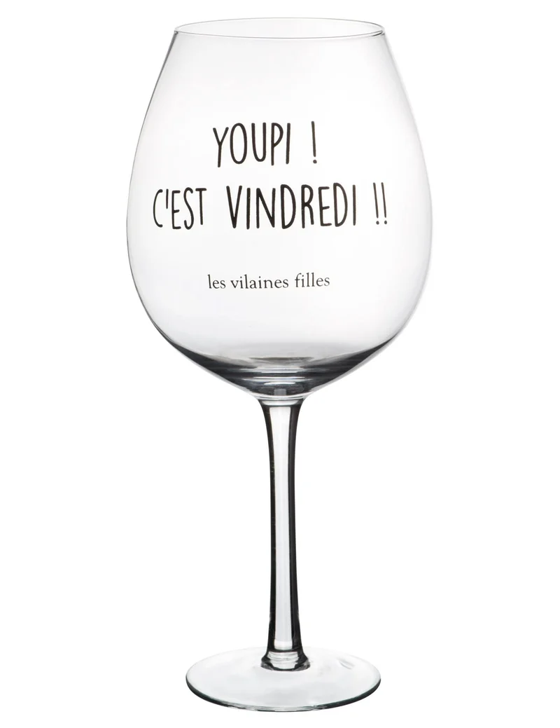 VERRE A VIN 75 CL YOUPI C EST VINDREDI