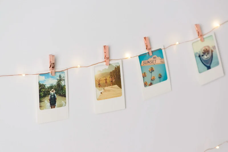 GUIRLANDE PHOTOS CLIPS ROSE GOLD