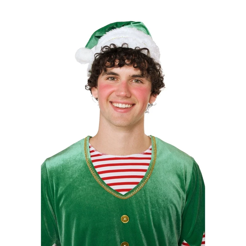 Joyful Christmas Elf Costume for Adults, Tunic, Pants and Hat