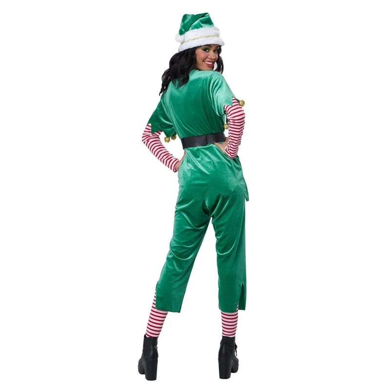 Joyful Christmas Elf Costume for Adults, Tunic, Pants and Hat