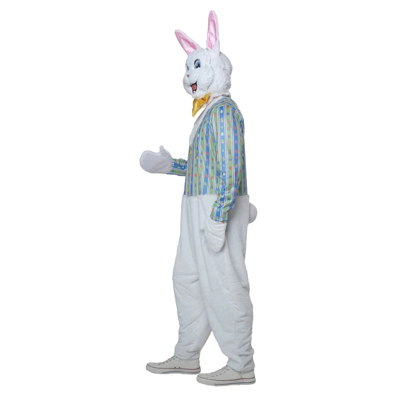 Deluxe Easter Bunny Costume for Adults, Jumpsuit and Mask