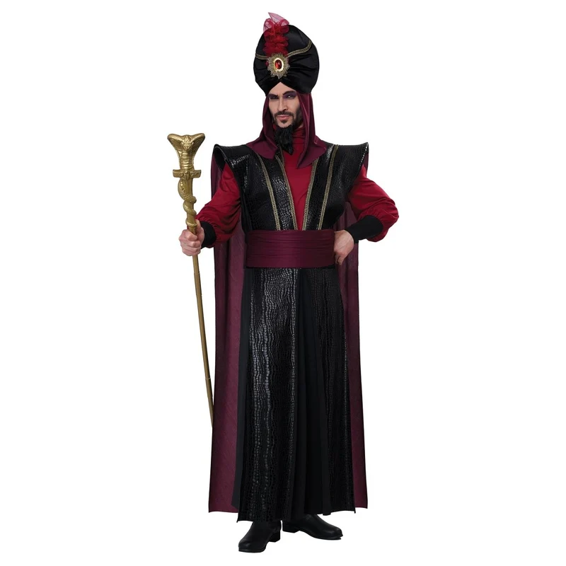 Evil Sultan Costume for Adults, Robe, Shirt and Turban