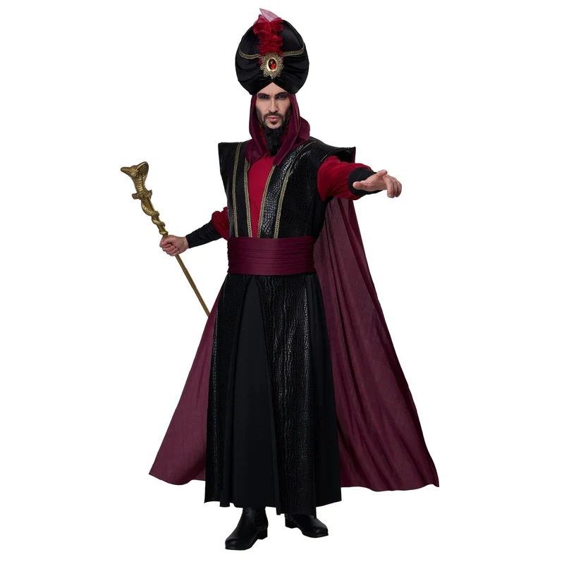 Evil Sultan Costume for Adults, Robe, Shirt and Turban