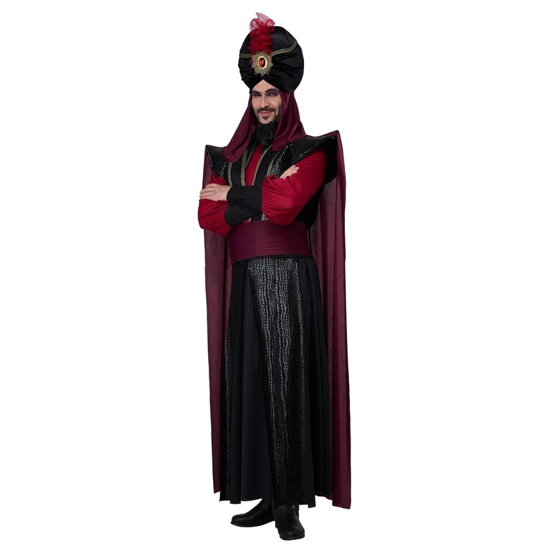 Evil Sultan Costume for Adults, Robe, Shirt and Turban