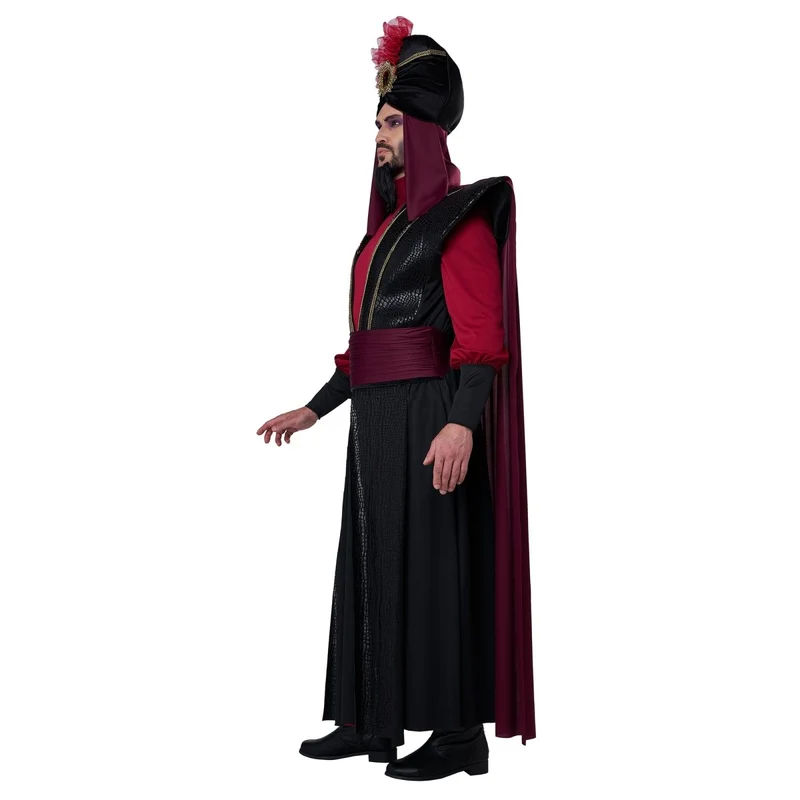 Evil Sultan Costume for Adults, Robe, Shirt and Turban