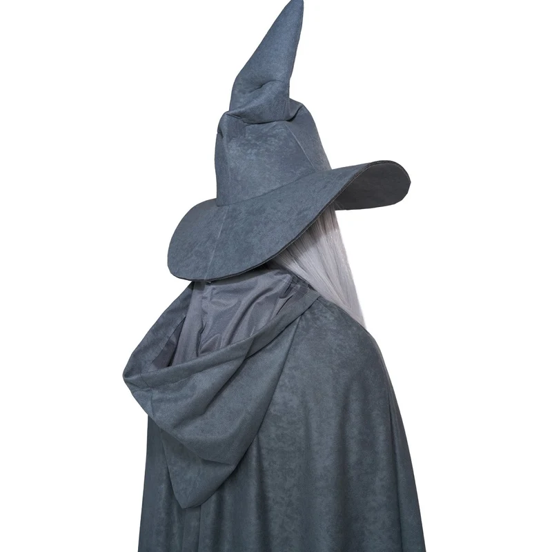 Wandering Wizard Costume for Adults, Robe, Cape, Hat, Beard and Wig