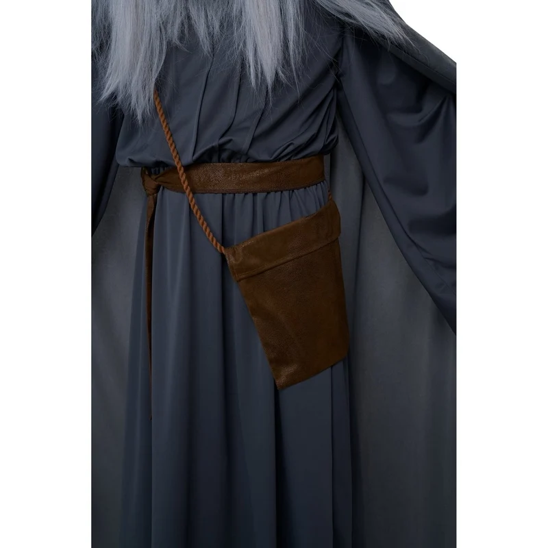 Wandering Wizard Costume for Adults, Robe, Cape, Hat, Beard and Wig