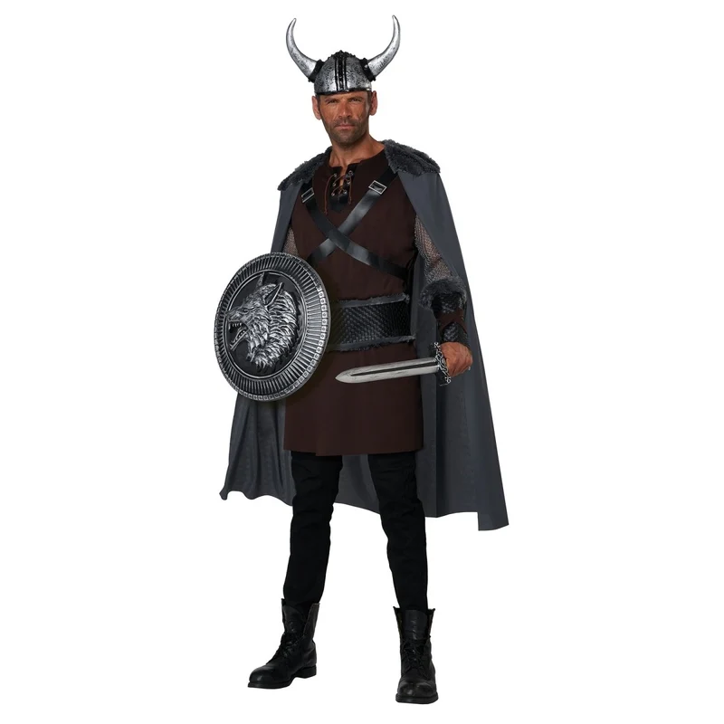 Ruthless Viking Costume for Adults, Tunic, Cape and Helmet