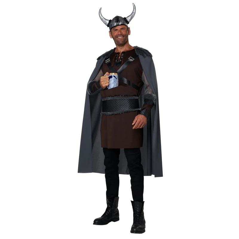 Ruthless Viking Costume for Adults, Tunic, Cape and Helmet