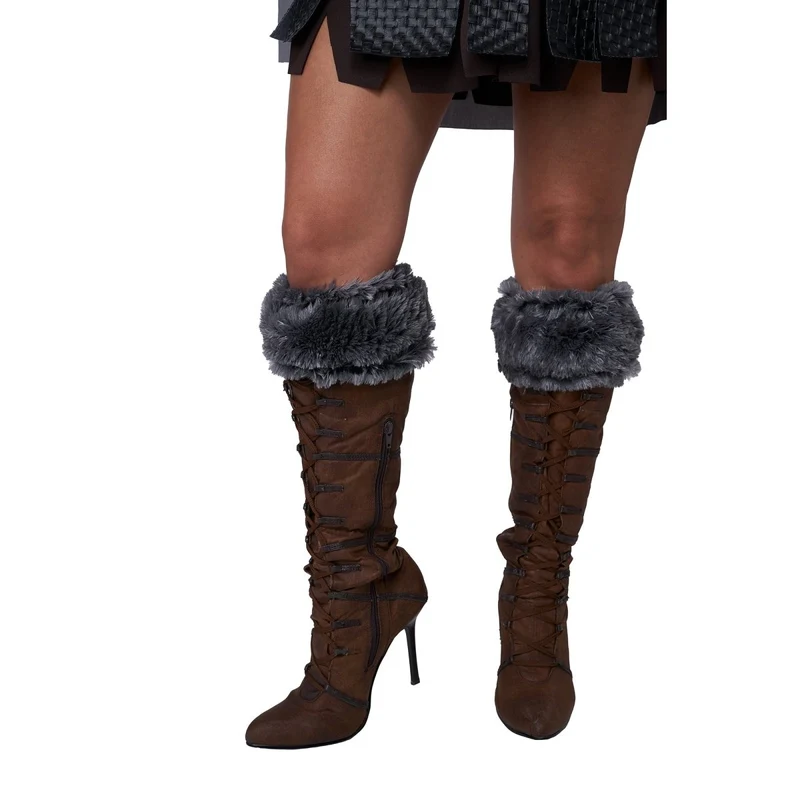 Viking Warrior Costume for Adults, Dress, Cape, Belt with Skirt
