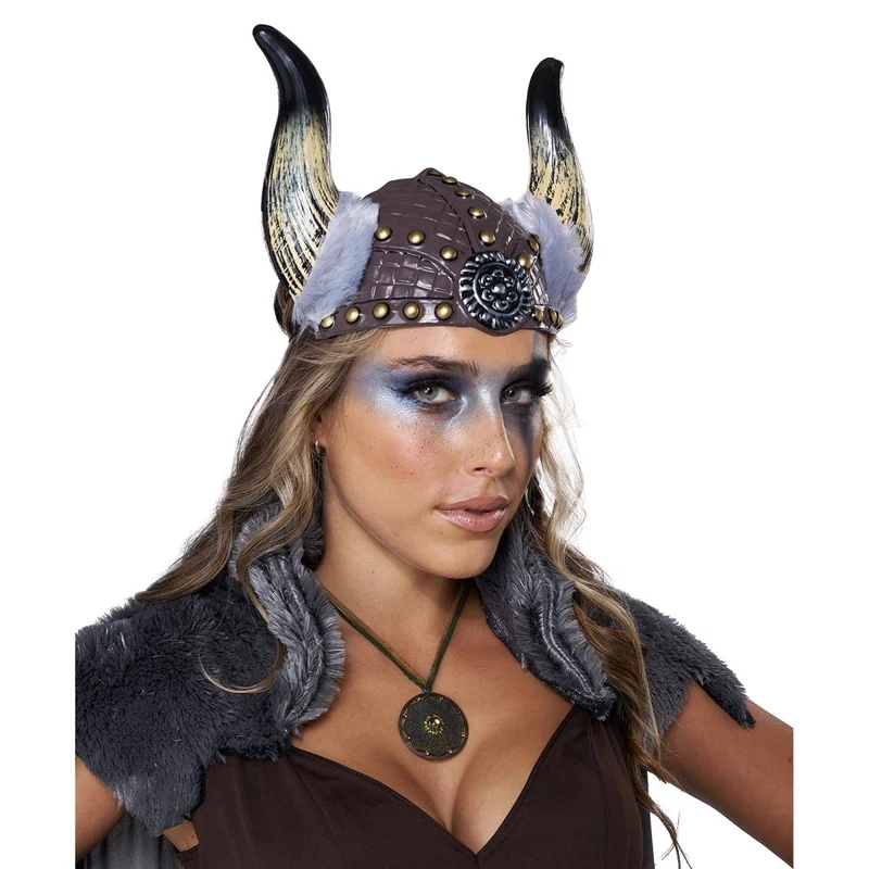 Viking Warrior Costume for Adults, Dress, Cape, Belt with Skirt