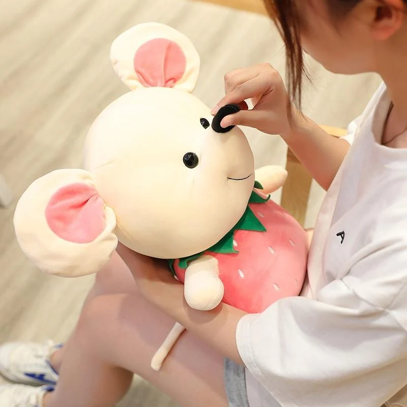 Peluche Souris Kawaii Blanche
