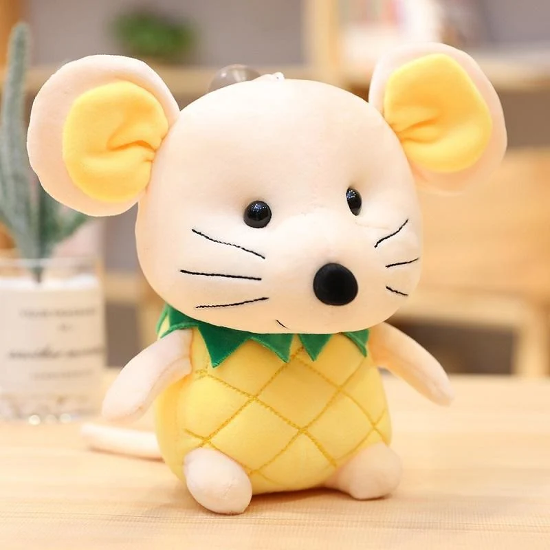 Peluche Souris Kawaii Blanche