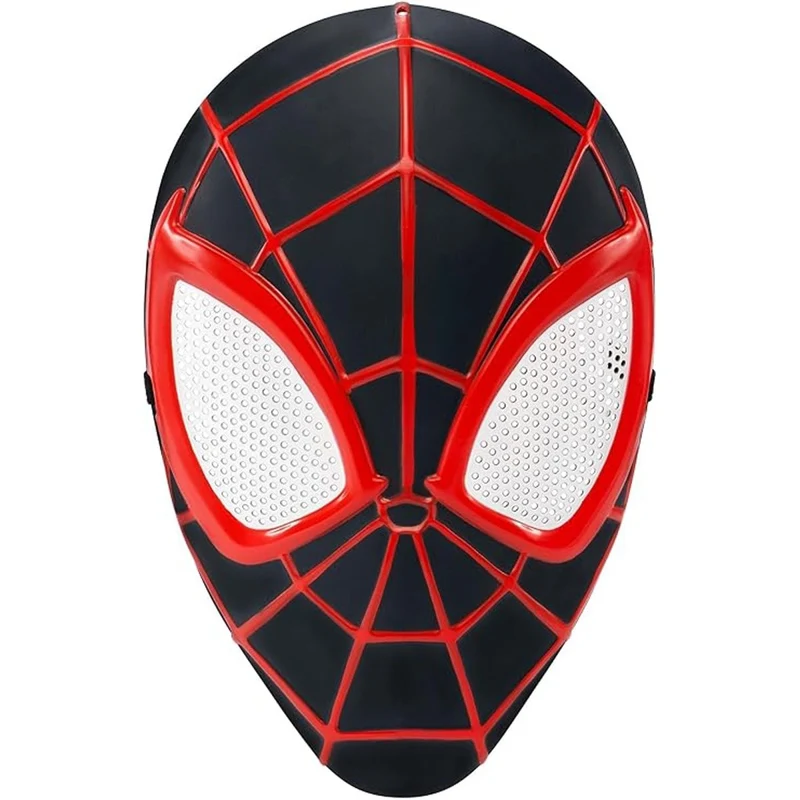 Miles Morales Plastic Mask for Kids, Marvel, Spider-Man Costume Accessories